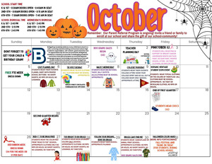 ✨October 2025 Activity Calendar ✨